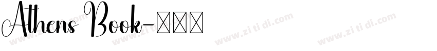 Athens Book字体转换